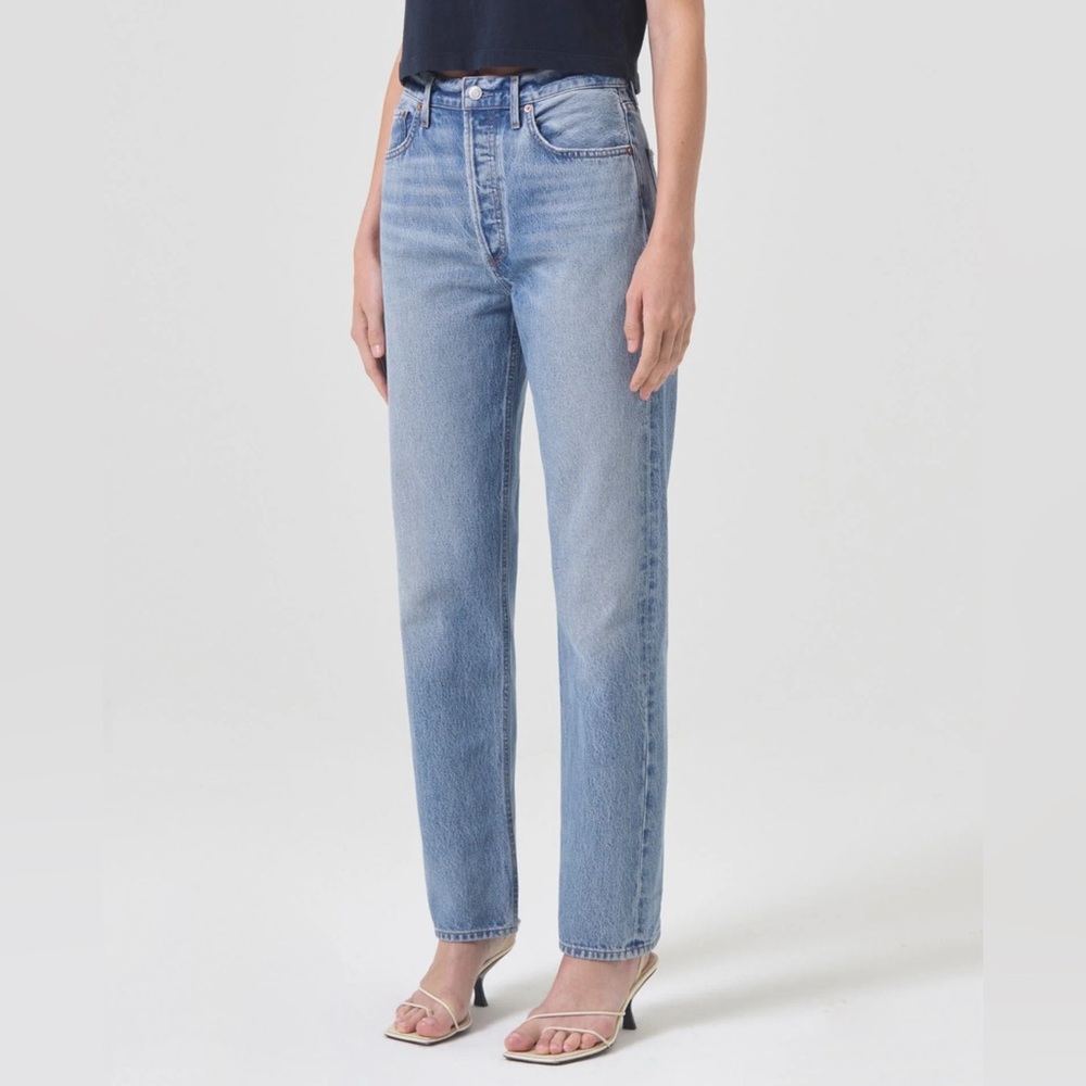 Agolde Women's Straight Leg Jeans - Light Blue